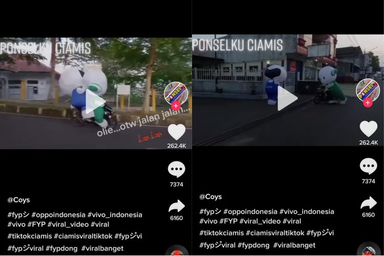 Badut Oppo Dan Vivo. Viral Video Maskot Vivo dan Oppo Goncengan Naik Motor, di Tengah Jalan Malah Abis Bensin