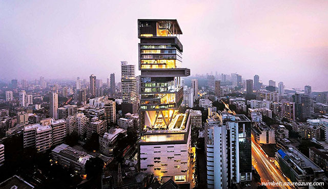 Rumah Mewah Di India. Mengintip Antilia, Rumah Mukesh Ambani yang Bernilai Rp19 Triliun