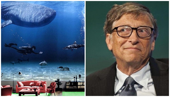 Aquarium Rumah Bill Gates. Punya Akuarium Isi Hiu sampai Trampolin Raksasa, Ini 10 Potret Rumah Super Mewah Bill Gates