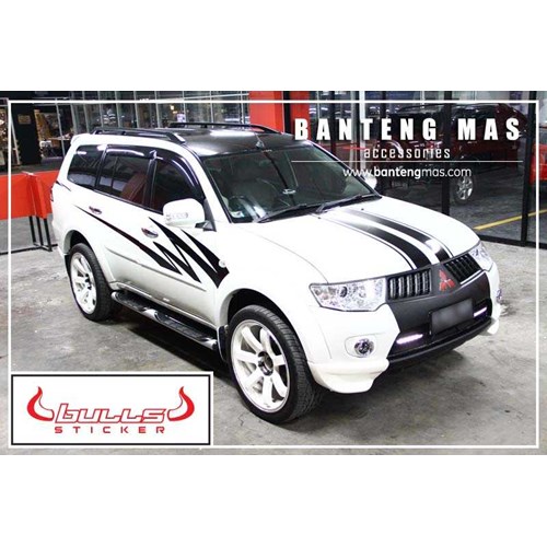 Cutting Sticker Pajero Sport. Jual Bulls Cutting Sticker on Pajero Sport 002 Project DKI Jakarta - Banteng Mas Accessories