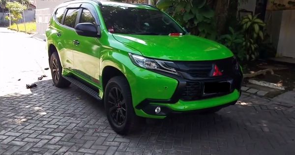 Pajero Sport Hitam Doff. Pajero Sport Modal Rp 3 Jutaan Berubah Full Hijau, Aksen Hitam Doff Serasi