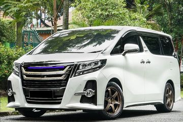 Velg Mobil Palang 6. Modifikasi Toyota Alphard, Dibikin Sporty Pakai Pelek Palang 6