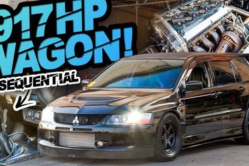 Lancer Evo 9 Wagon. Mobil Keluarga ala Mobil Drag, Evo Wagon Satu Ini Bertenaga 917 DK