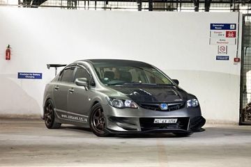 Civic Fd Modifikasi Racing. Honda Civic FD Garang Ekspos Aura Street Racing Dengan Serat Karbon