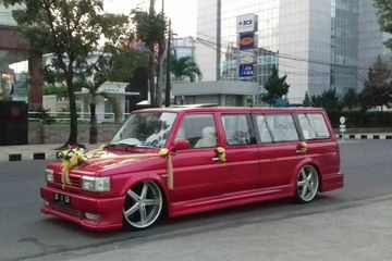 Kijang Grand Extra Modifikasi. Toyota Kijang Grand Extra Romantis, Bodi Melar Cocok Untuk Pengantin