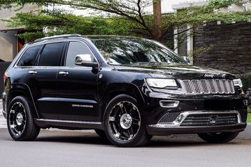 Velg Mobil Palang 6. Jeep Grand Cherokee Makin Gaya Pakai Pelek Palang 6 Lansiran KMC