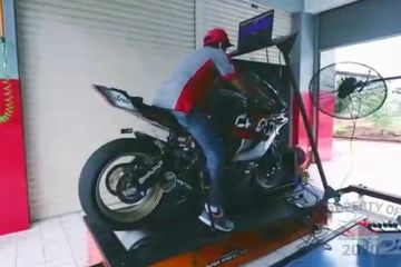 Harga Mesin Dyno Test Motor. Mesin Dyno Buatan BRT Saat Diuji, Ternyata Bisa Layani Motor 600 cc!