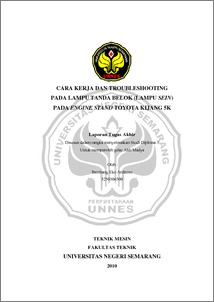 Gambar Rangkaian Lampu Tanda Belok. CARA KERJA DAN TROUBLESHOOTING PADA LAMPU TANDA BELOK (LAMPU SEIN) PADA ENGINE STAND TOYOTA KIJANG 5K