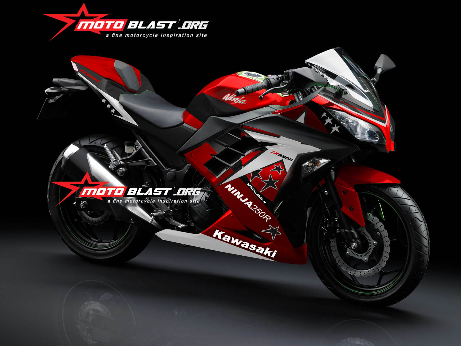 Striping Ninja 250 Fi. Modif Striping Kawasaki Ninja 250R FI Black