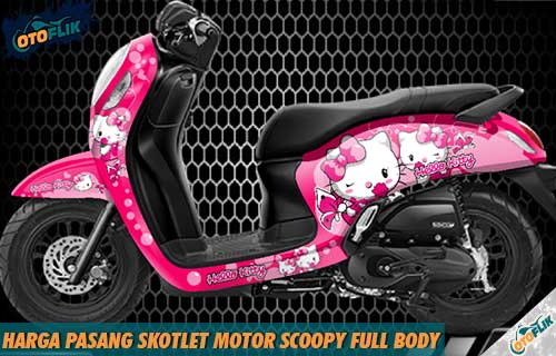 Pasang Stiker Motor Terdekat. Harga Pasang Skotlet Motor Scoopy Full Body & Lama Pengerjaan