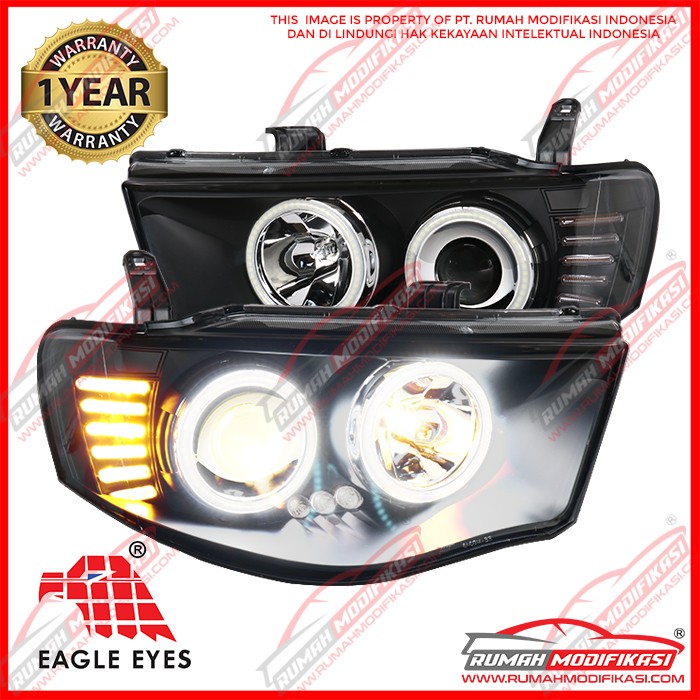 Modifikasi Strada Triton 2012. HeadLamp Lampu Depan Triton 2005 2006 2007 2008 2009 2010 2011 2012 2013 2014 Projector Strada