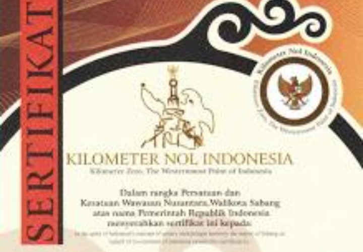 Touring Kilometer 0 Indonesia. Cara Mendapatkan Sertifikat 0 Km Indonesia Sabang: Biaya Sertifikat Kilometer Nol Sabang, Pulau Weh